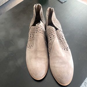 Light Grey Suede Vince Camuto Booties